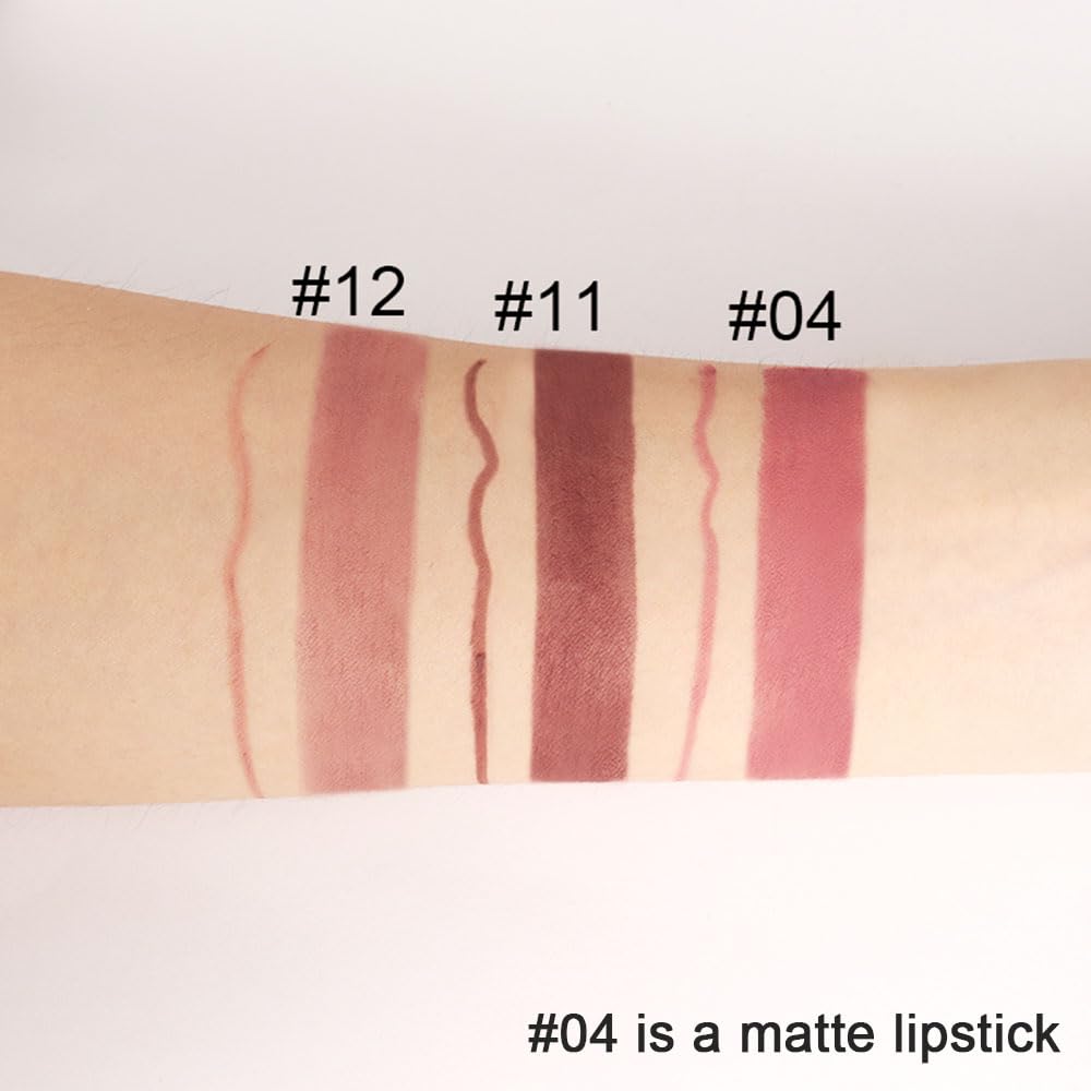 Kaely Lip Liner & Lipstick Set - Matte Lips -4 Kaely Lip Liner & Lipstick Set - Matte Lips -4