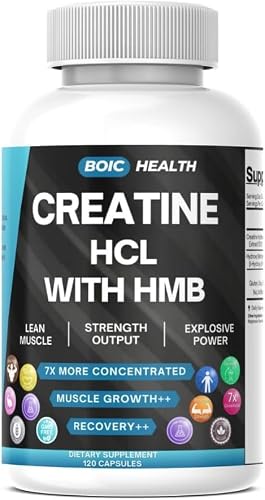 Creatine HCL + HMB Capsules 120 Count
