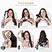 Haarstyler OKWRAP Hair Styler Set 7 in 1 Hairstyler With 110000 U/Min Hochtouriger Motor Haartrockner Warmluftbürste 320 Millions lonic Rundbürstenföhn Mit lockenstab mit luft Glättbürste Licht Leise