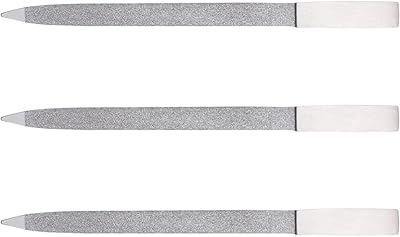 Metal Nail File 3Pcs Metal Nail File Stainless Steel Nail Art Double Side Files Buffer Fingernails Toenails Manicure Tools for Nail Salon Home Nail Filer Nail Filer