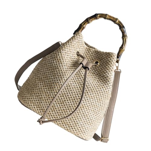 Sac de Plage en Paille Tressée Léger pour Ranger Vos Affaires de Voyage