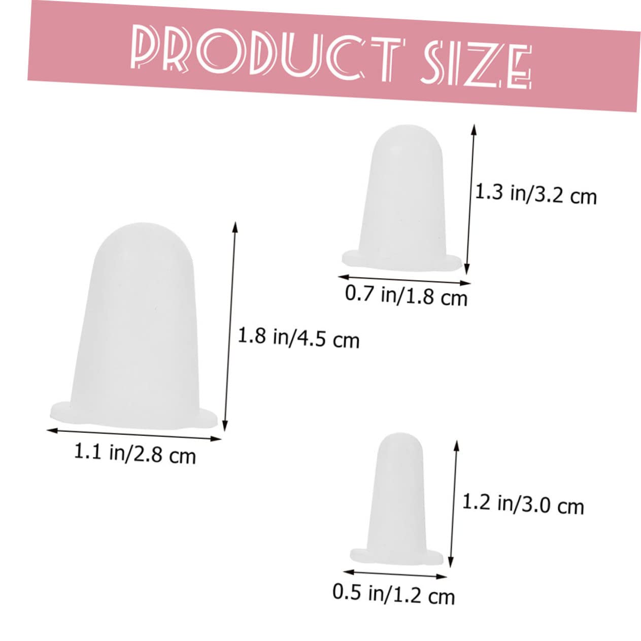 Protectores de Punta de Tubería Flexibles 6 Piezas Silicona para Boquillas Pasteles Tamaño Pequeño Mediano Grande para Decoración y Protección en Repostería