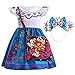 Deguisement Mirabel Costume avec Sac Filles Princesse Vêtements Animation Fantaisie la Magie Mirabel Cosplay Robe Anniversaire Fête Noël Halloween Carnaval Robe