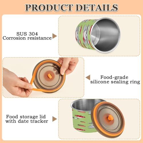 Contenedor de almacenamiento hermético para café Qilmy 17oz miniatura 5