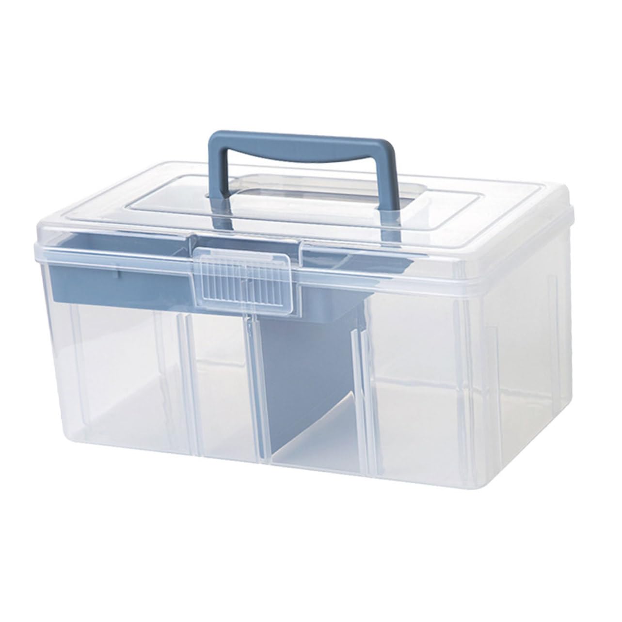 Boîte de couture transparente et organisateur portable de loisirs créatifs