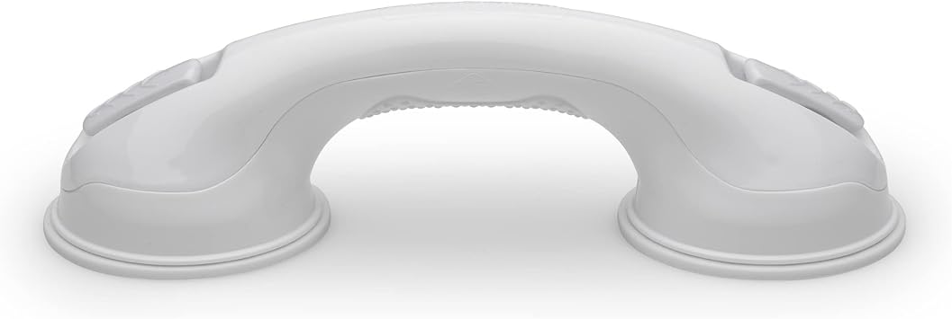 Safe-er-Grip Safe-er-Grip Changing Lifestyles Suction Cup Grab Bars for Bathtubs & Showers; Safety Bathroom Assist Handle, White, 12 inches