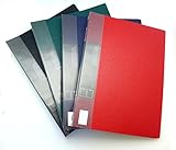 Cypress Lane Punchless Binder with Spring Action Clamp, 100 Sheet Capacity, Pack of 4 (Red/Blue/Black/Green)