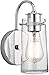 KICHLER Braelyn 9.5" 1 Light Wall Sconce with Clear Seeded Glass Chrome