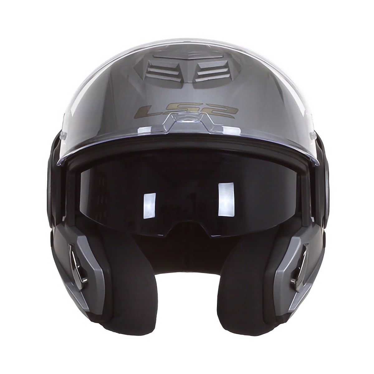 LS2, Casco Moto Modulare ADVANT SOLID Matt Titanium, L