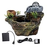 fuentes decorativas para jardin grandes [Fuente de mesa LED] - Plantas de bricolaje, puede diseñar las plantas usted mismo, será un hermoso adorno decorativo para su mesa.