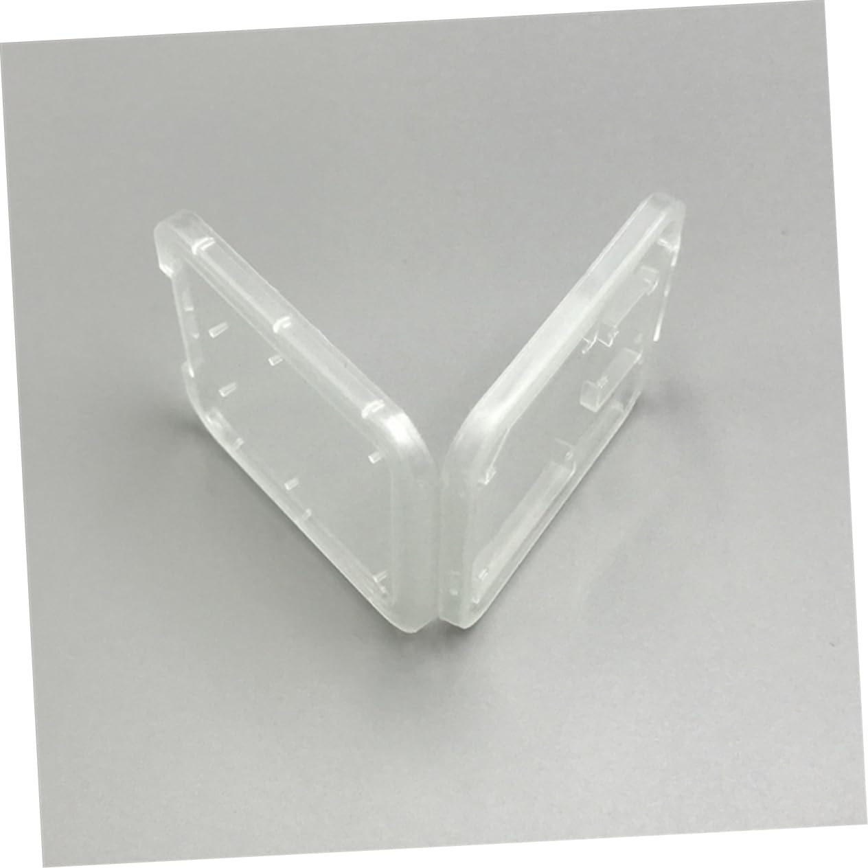 Mipcase 20pcs Transparent and Memory Card Holder Case Plastic Lightweight Storage for Easy Access and Organization for Travel and Home Use