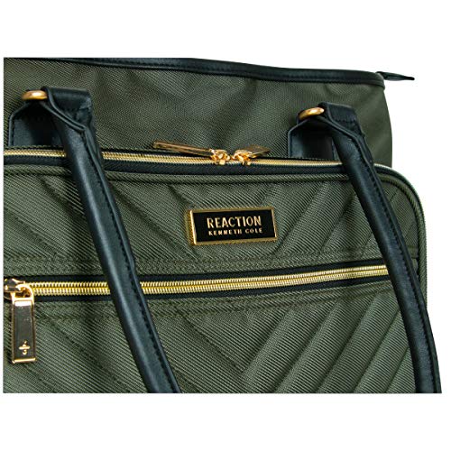 Image of KENNETH COLE Reaction Chelsea Quilted Chevron 15 inch Laptop & Tablet Business Tote With Removeable Shoulder Strap | Quilted