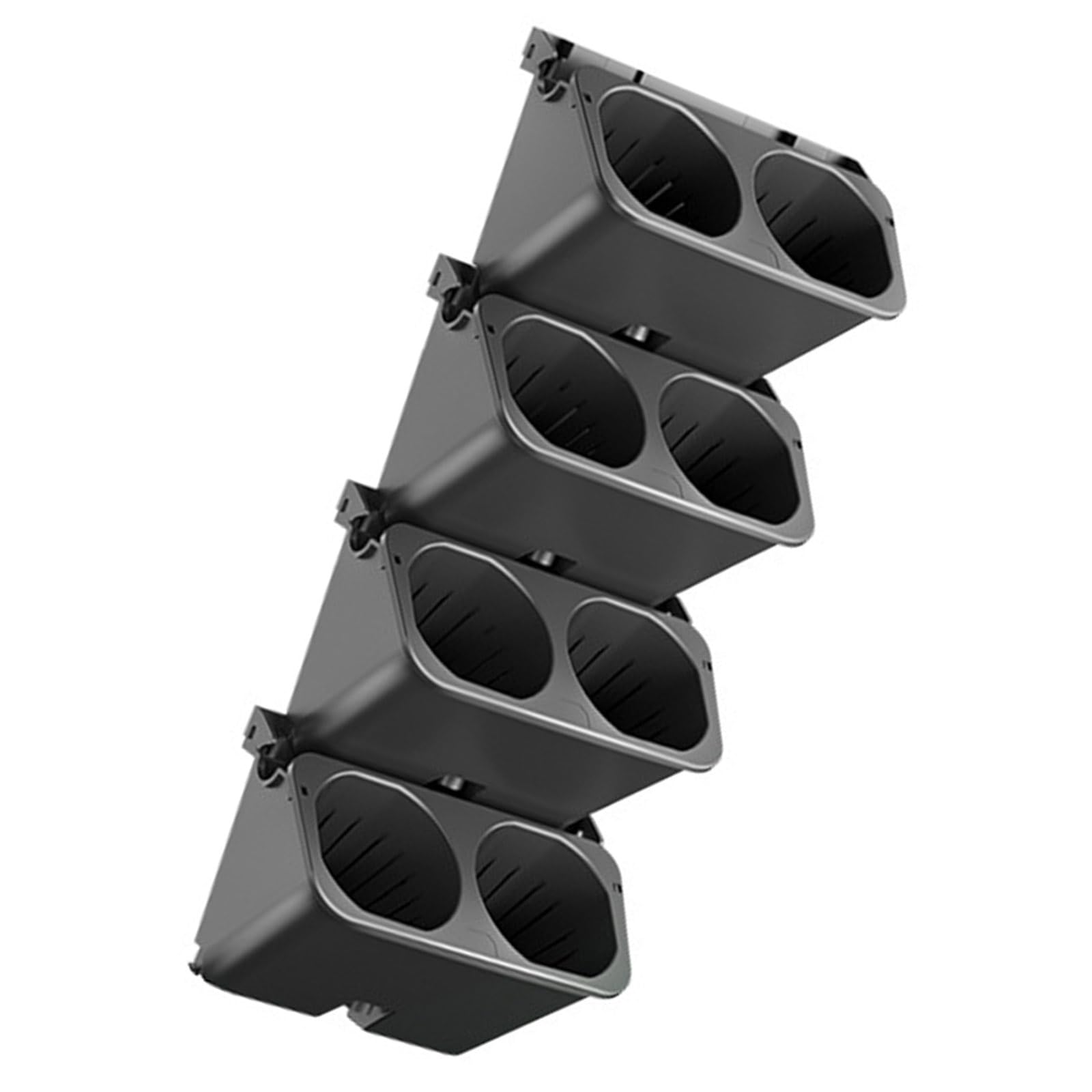 Msioytog Innovative Wall Mounted Flower Pots Quickly Installation Stylish Durability Hanging Planter for Home or Offices Wall Mounted Flower Pots