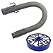 Produktbild spares2go grau Stretch Schlauch Post Filter Kit für Dyson DC14 DC14i Staubsauger