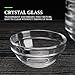 Katigate 10 Pcs Glass Facial Mask Bowls, Essential Oil Bowl DIY Cosmetic Beauty Tool for Home Salon Spa Face Skin Applicator Bowl(Transparent)