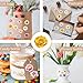 500PCS Flower Stickers 10 Styles Sticker Rolls Cartoon Flowers Stickers Flower Party Favors Waterproof Vinyl Stickers(500 Per Roll)
