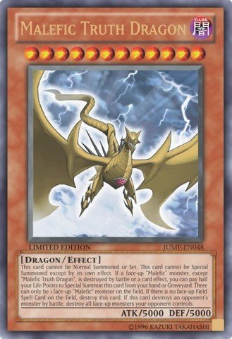 Yu-Gi-Oh! - Malefic Truth Dragon (JUMP-EN048) - Shonen Jump Magazine Promos - Promo Edition - Ultra Rare