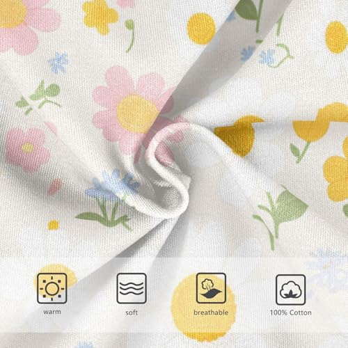 KLL Polka Dots and Tender Chamomile Flowers Little Boys Cotton Training Underwear Cute Undies3