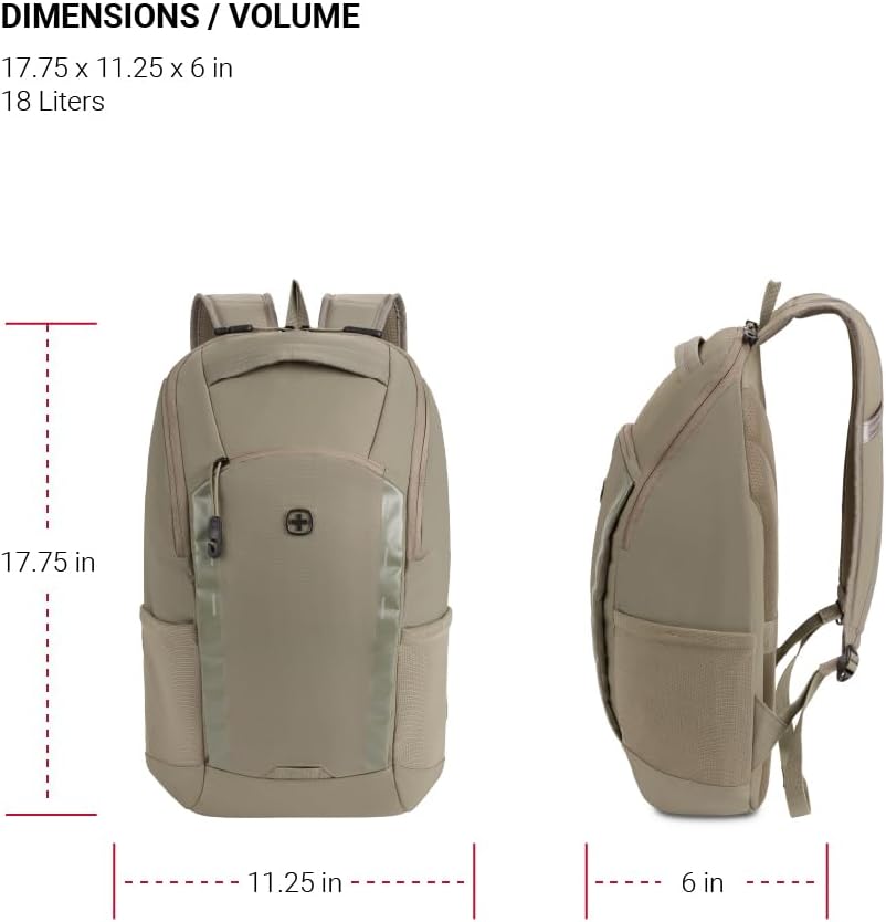 SwissGear 8117 Laptop Backpack, Olive, 17.75 In - Image 5
