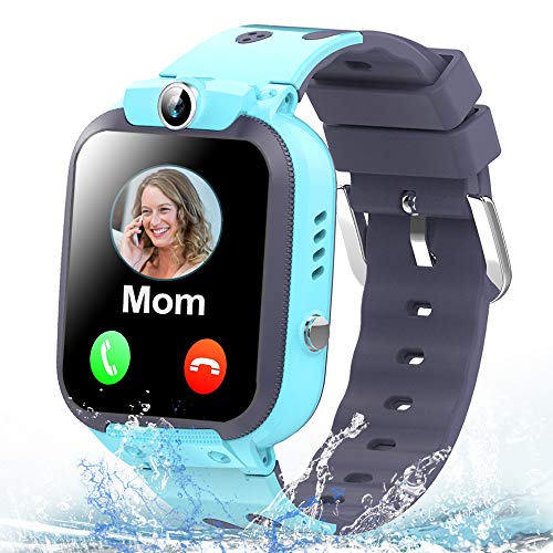 Kids Smart Watch Phone IP67 Waterproof GPS Tracker for Girls Boys with Two