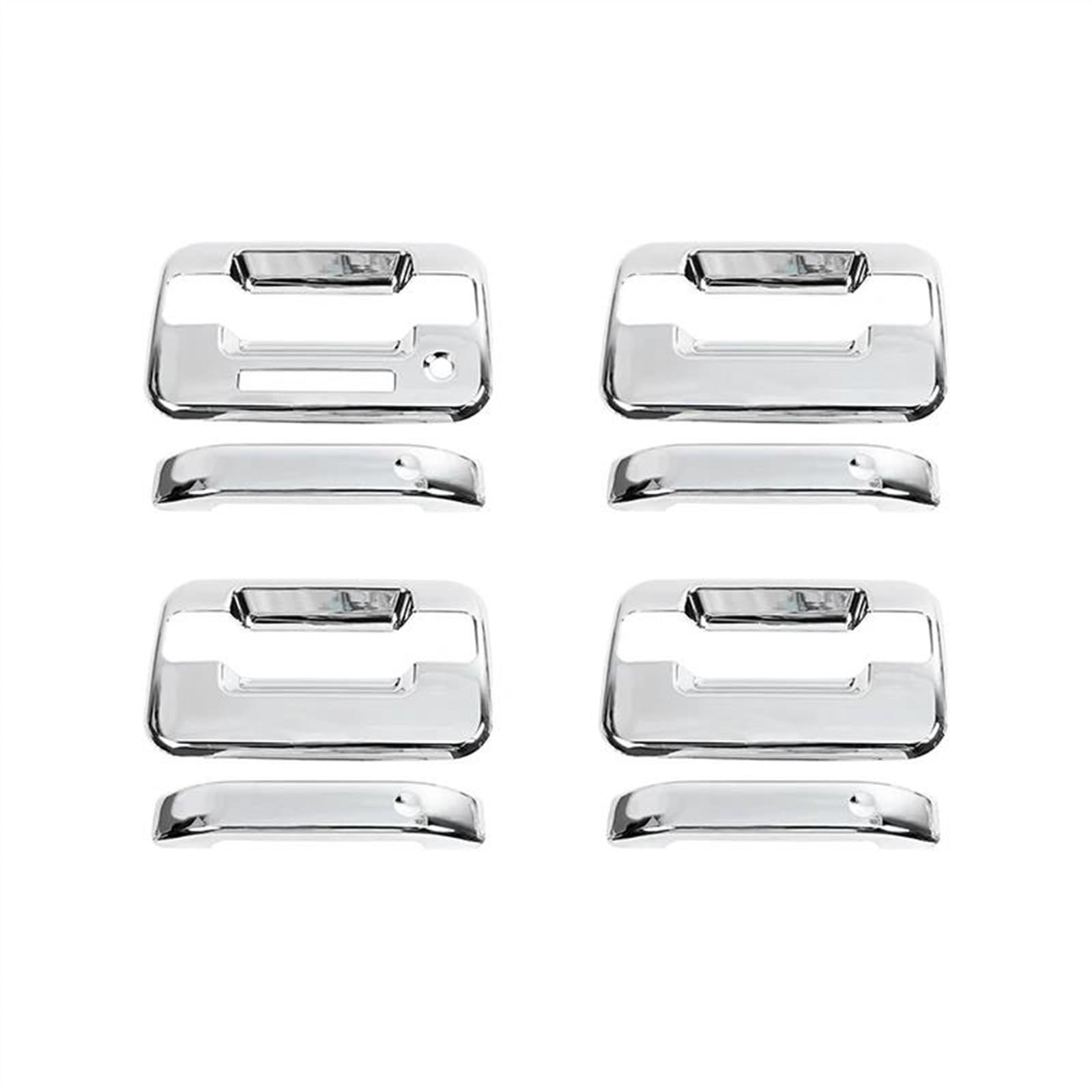 Cubierta de manija exterior para Ford F150 Raptor 2009-2014: pegatina embellecedora cromada 7