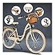Komfort Fahrrad Citybike Mit Weidenkorb Damenfahrrad Hollandrad, 28 Zoll, Creme-Braun, 7-Gang