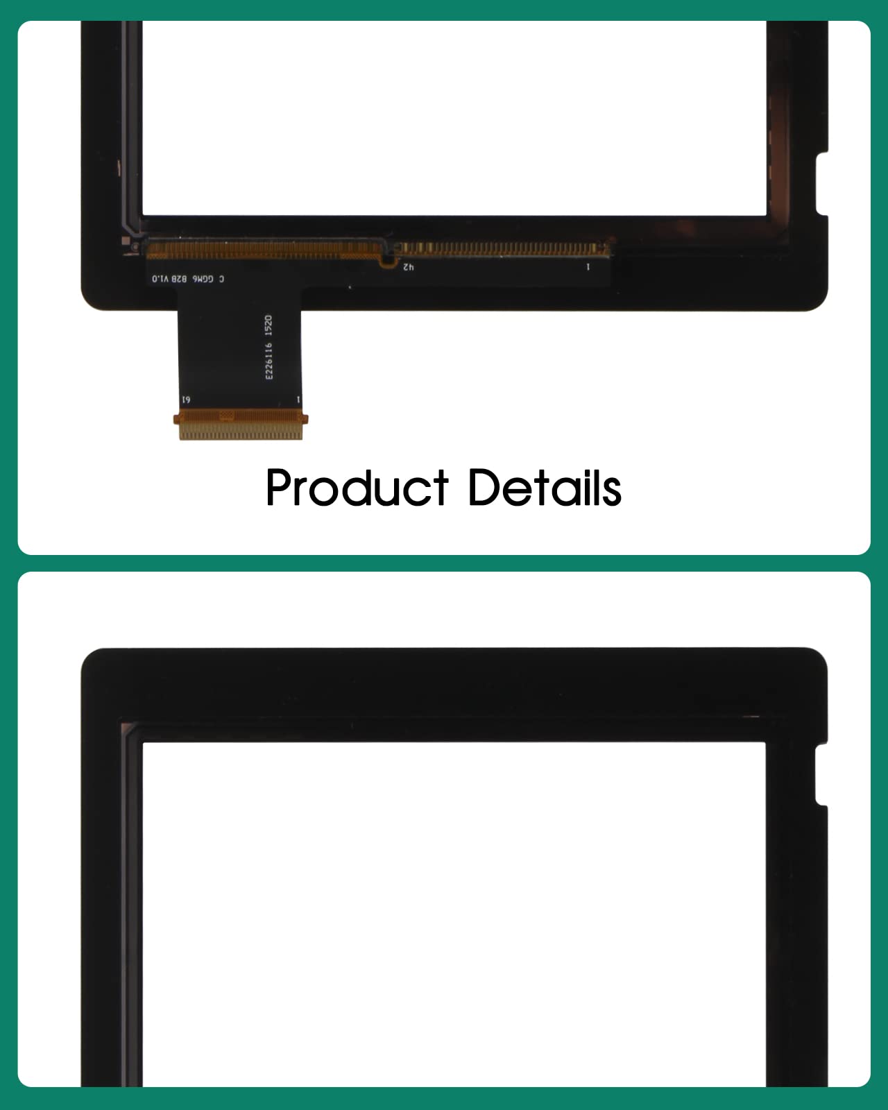 para Nintendo Switch Touch Screen Reemplazo HAC-001 (-01) Sensor digitalizador V2 Touch Digitalizador Panel de reparación de vidrio Kits (V2 HAC-001 (-01) Pantalla táctil)