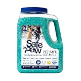 Safe Paw Ice Melt - Pet & Kid Friendly, Salt-Free & Chloride-Free, Safe for Concrete, Driveways & Sidewalks | Long-Lasting & Fast- Snow & Ice Melter for Winter Use - 3X Longer Effect