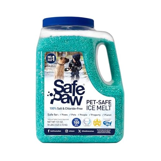 Safe Paw -100% Safe for Pet People Property Planet, No Salt No Chloride,Vet Approved-Safe for Cat & Dog Paws, Non-Toxic No Concrete Damage - 8 Lbs - Deal Price
