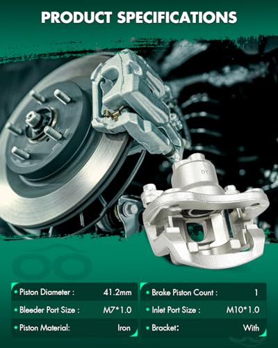 Image of SCITOO Rear Right Brake Caliper With Bracket 19B2782 Compatible For Lexus For RX330 2004-2006 For Lexus For RX350 2007-2009 For Lexus For RX400h 2006-2008 For Toyota For Highlander 2006-2007