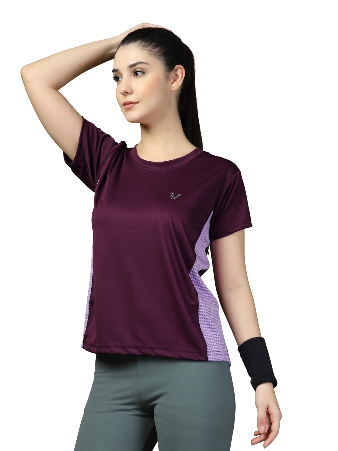 Womens Dry Fit Workout Top Sports Gym T-Shirt-image-42