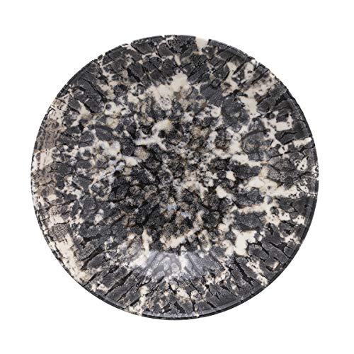 Aparelho de Jantar e Chá 30 Peças Unni Rock - AMA3-5605, Preto/Bege, Oxford Daily