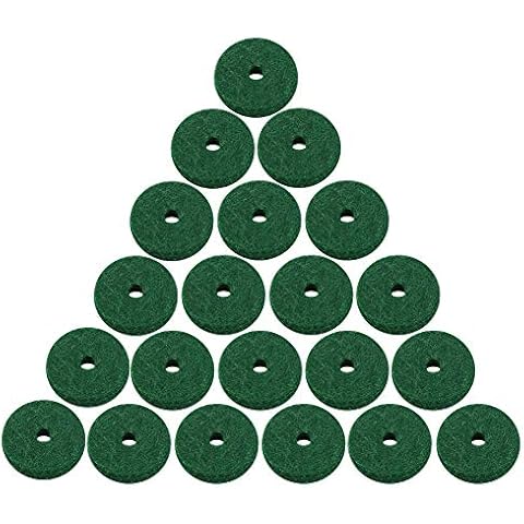 Almohadilla de fieltro verde para teclado de piano de lana pura Cover