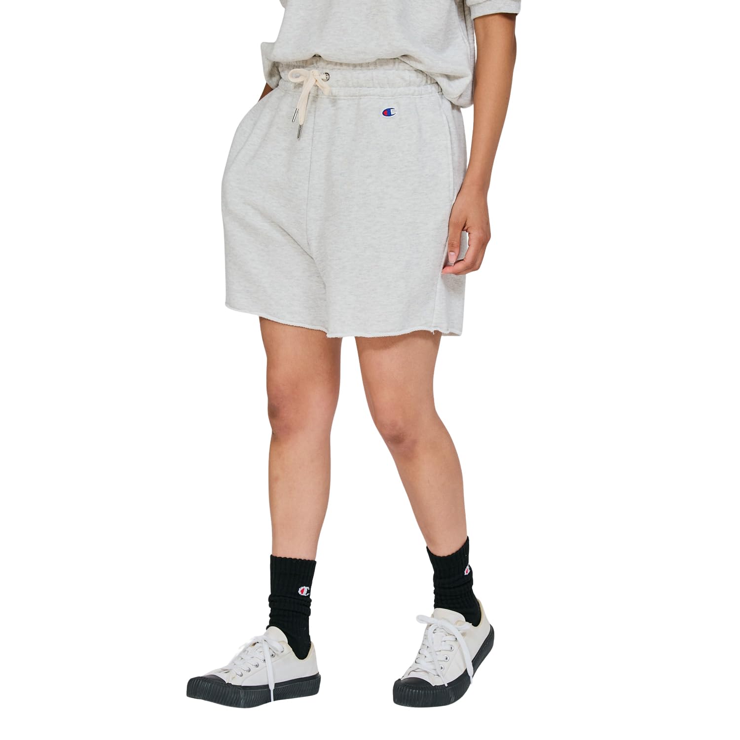 ハーフパンツ ボトムス フレンチテリー ガーメントウォッシュ ウエストドローストリング スラッシュポケット カットオフヘム スウェットショーツ WOMEN'S CASUAL CW-D502-060-M