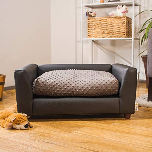 Keet-Moots-Leatherette-Dog-Sofa-Faux-Leather-Pet-Sofa-Deluxe-Sofa-Pet-Bed-Comfortable-Sofa-for-Dogs-Easy-to-Coordinate-Durable-Stylish-and-Easy-to-Clean-Dog-Sofas-Charcoal-Medium Keet Moots Leatherette Dog Sofa Faux Leather Pet Sofa Deluxe Sofa Pet Bed Comfortable Sofa for Dogs Easy to Coordinate Durable Stylish and Easy to Clean Dog Sofas Charcoal Medium