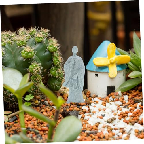 Bonsaï Zen Fleur et Sculptures Vintage de Bouddha en Grès