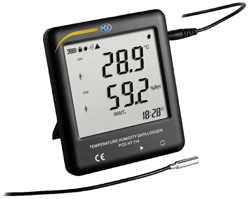 PCE Instruments Termohigrómetro registrador de temperatura y humedad PCE-HT 114 - PCE Instruments