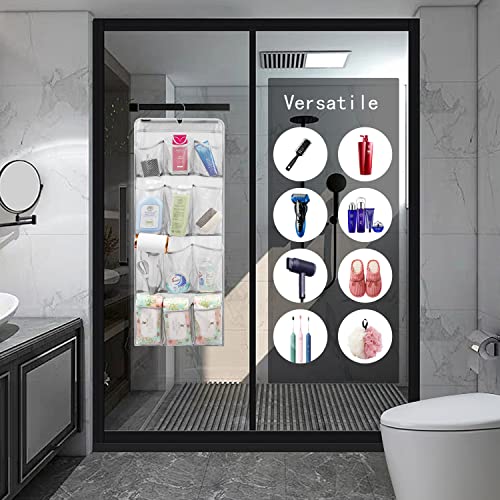 Anzorg Mesh Shower Organizer Hanging Caddy Quick Dry Bathroom Storage For Toiletry Accessories With Rotating Hanger (12 Pockets) #TOP1