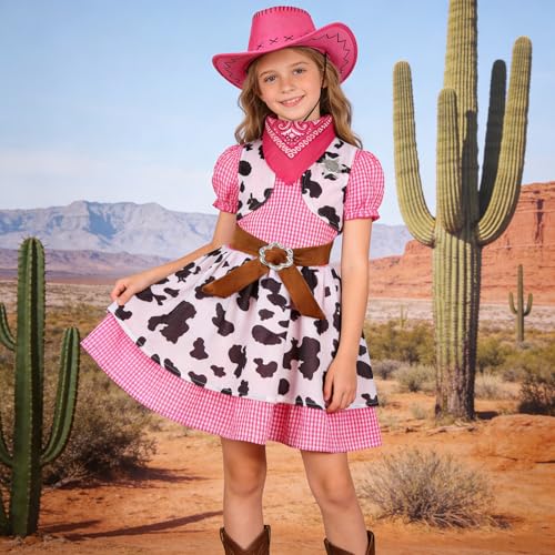 Ensemble western fille léopard idéal pour briller lors des réceptions et fêtes de cour