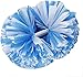 STARINGIRL 2 Pack of 13 inch Colorful Cheerleading Pom Poms with Baton Handle Sports Dance Cheering Squad Spirit Cheer Plastic Pom Poms for Kids Adults Sports