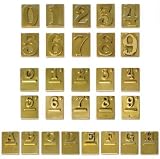 Numeri Civici Ottone Finitura Bronzata Cinque - 2