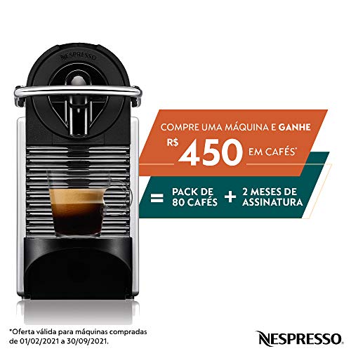 Máquina de Café Pixie Alumínio, 110V, Nespresso, Prata