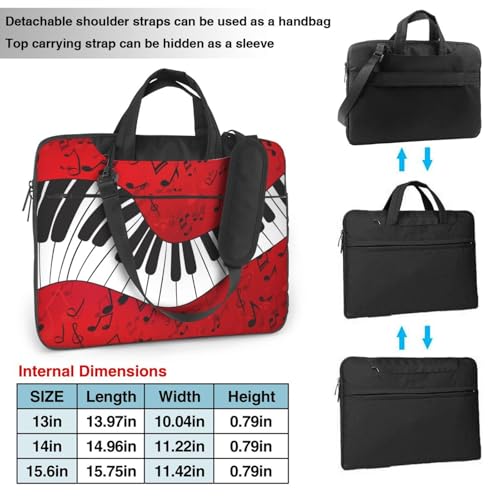 Sac ordinateur notes de musique imperméable et sacoche PC antichoc - 4
