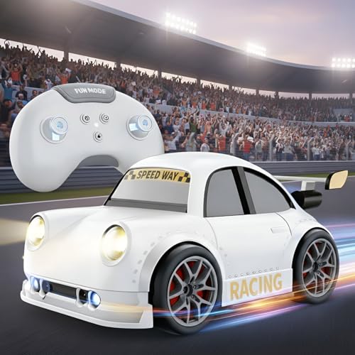 Image of GITGRNTH Mini Gesture Sensing RC Racing Car with LED Face Lights & Sound - Included Battery, High-Speed Drift Car with Follow Me, Escape Mode, 360 Rotation - Fun Remote Control Toy for Children's