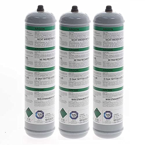 GASFRIGO 3 Bombole Argon 0,95L per Saldatura TIG