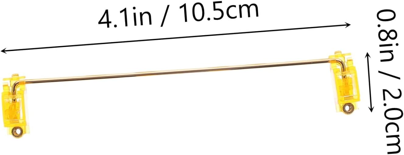 LABRIMP 1Set Plated PCB Satellite Shaft Stabilizer for Mechanical Keyboard DIY Lightweight Key Stabilizer for Custom Builds for Ergonomic Setup