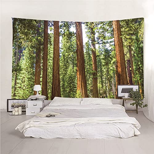 Vert brun tissu pour couvertures et tenture Isdreem grand format 200x200 cm