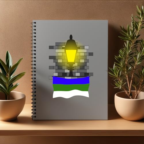 Komi Street Lamp Bricks Notebook A5 lot de 20 cahiers lignés pour écriture et fournitures de bureau