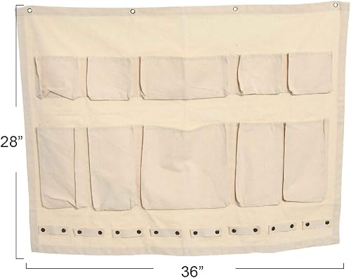 Miniatura 3 de Household Essentials Organizador de pared de jardín y artesanía de lona corta