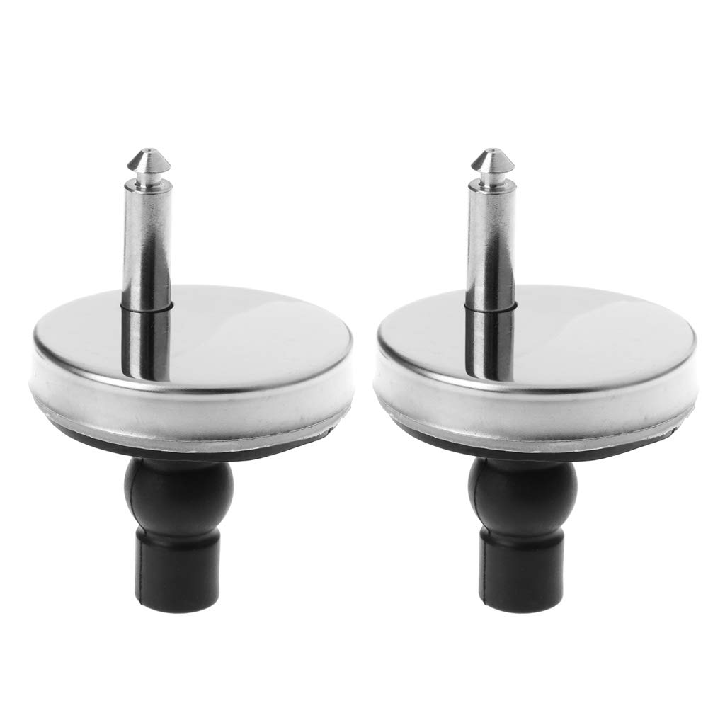 LIUZIKUN 2x Toilet Seat Hinges Top Close Soft Release Heavy Duty Hinge Pair Hinge Screw Toilet Accessories Hardware